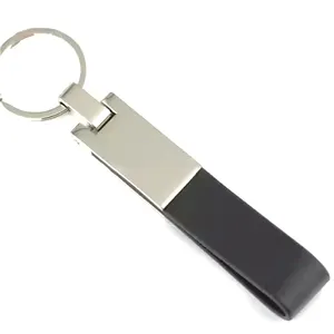 Belt Loops Black Leather Strap Through Waist Belt Keyring Keychain Key Chain Ring Key Fob