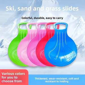 Planche <span class=keywords><strong>de</strong></span> traîneau à <span class=keywords><strong>neige</strong></span> Portable hiver ski en plastique pour les activités <span class=keywords><strong>de</strong></span> sable d'herbe en plein air Tubes <span class=keywords><strong>de</strong></span> luge Grip <span class=keywords><strong>Freestyle</strong></span> équipement Scooter - Product Image 5