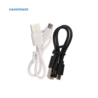Câble de Charge USB C 30cm Type C câble de Charge 2 cœurs Mobile 1A câble d'alimentation court