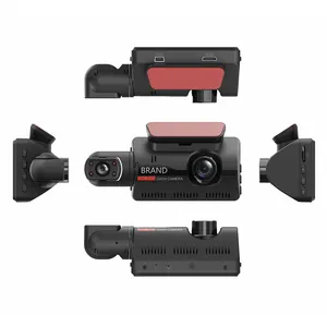 Автомобильная циклическая записывающая камера Многоязычное ночное видение широкоугольный видеорегистратор с FHD 1080 двойным объективом автомобильный черный видеорегистратор