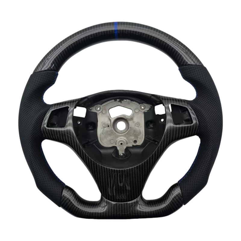 ปกติมีรู + คาร์บอนไฟเบอร์ + เย็บสีฟ้า + แถบสีฟ้า