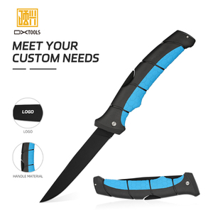 DX-工具PK-1096不锈钢剃须刀锋利蓝色不粘涂层刀片折叠圆角刀PP + TRP手柄户外一次性 - Product Image 1