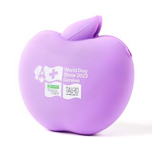 Bolsa de Silicona Impermeable para Premios de Perros, con Cierre Magnético, Diseño de Manzana, para Perros Pequeños - Product Image 2