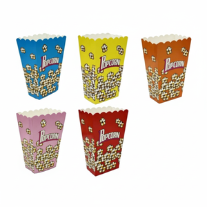CASAMAX WL AZ-4851 10 PZ Contenants à Popcorn Colorés en Plastique pour Fêtes Costumées, Nouveauté Créative, Portables, Élégants et Écologiques - Product Image 2