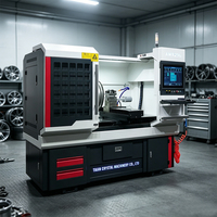 Máquina de Corte de Diamante Automática para Reparación de Llantas de Aleación y Torno de Renovación de Ruedas AWR29L