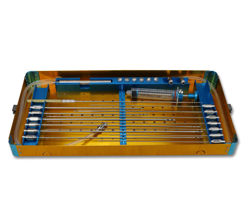 Handle liposuction cannula set for body slim and fat grafting
