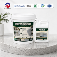 Revêtement de sol liquide auto-nivelant en époxy avec sable de quartz coloré TZ, deux composants, antidérapant, pour garage, entrepôt, usage commercial