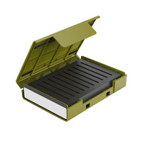 Boîte de protection pour disque dur 2,5 M.2 avec étiquette pour SSD/HDD 2,5 et 3,5 pouces, antichoc, anti-poussière, boîte de rangement, étui pour disque dur