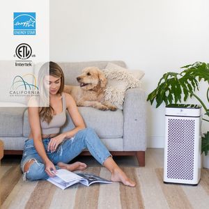 Purificateur d'air Medify Air MA-40 avec lumière UV, filtre HEPA H14 véritable, couverture de 546,5 m² pour la fumée, les odeurs, le pollen - Product Image 4