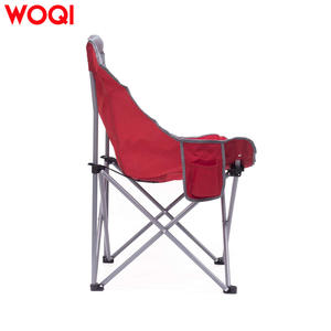 เก้าอี้พับสำหรับตั้งแคมป์กลางแจ้ง Woqi สีแดง โครงอะลูมิเนียม ผ้า Oxford พร้อมกระเป๋าข้าง - Product Image 1