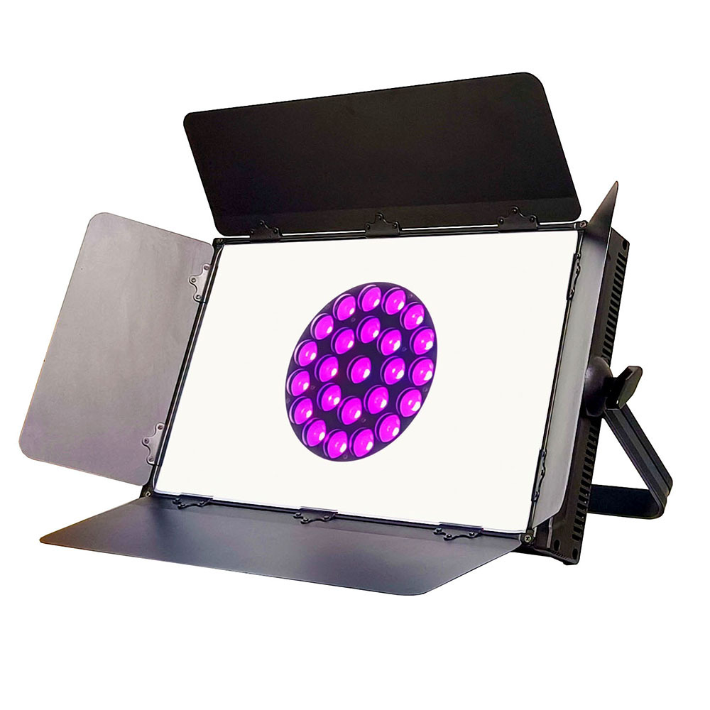 Multi-Function LED Fresnel Lights with DMX512 Control for Meeting Rooms Conferences Music Concerts Theater-White RGBW Full Color