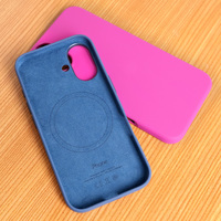Coque de téléphone en silicone liquide JOYPORODO S040 pour iPhone 16 Pro Max Plus avec protection magnétique antichoc