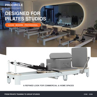 Appareil de Pilates Reformer avec boîte de position assise, structure en acier, équipement de gym à domicile et de studio, OEM ODM, vente en gros
