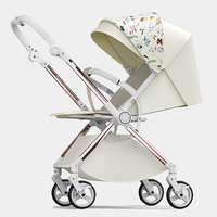 Poussette bébé - Poussette légère en coton et alliage d'aluminium pliable pouvant être poussée dans les deux sens
