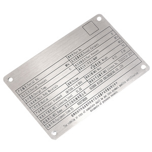 <span class=keywords><strong>Targhette</strong></span> in metallo <span class=keywords><strong>personalizzate</strong></span> resistenti alla corrosione in alluminio intagliato in acciaio inossidabile incise in rilievo - Product Image 4