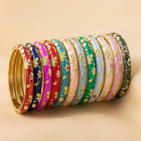 Bracelet en fil cloisonné émaillé en alliage de Yiwu pour femme, bijou créatif en émail à extrémités ouvertes, souvenir touristique distinctif