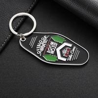 Porte-clés promotionnels en émail, numéro de chambre d'hôtel, logo personnalisé, porte-clés en métal, alliage de zinc, plaqué argent, porte-clés vintage pour motel