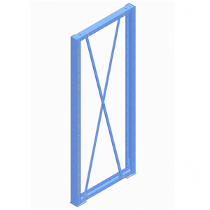 Panneau latéral Fami Ar Series 1300x2210mm Bleu RAL5012 pour supports - Product Image 3