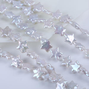 Natural 10-12mm Freshwater Baroque Pearl Pentagram White Loose <b>Beads</b> <b>for</b> DIY <b>Bracelet</b> Necklace Semi-Finished Accessory - Product Image 3