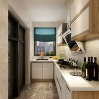 OPPOLIA Cuisine complète, ensembles de cuisine compacte, îlot central, meuble de rangement moderne, designs d'armoires de cuisine