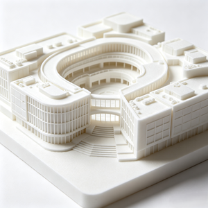 Fábrica de Impresión 3D SLA, Impresión 3D Personalizada, Modelos Arquitectónicos de Resina Blanca Plástica para Exhibición, Regalos, Adornos y Exposiciones - Product Image 1