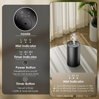 Diffuseur d'huiles essentielles portable, silencieux, sans fil, en métal, aromathérapie, sans eau, pour la maison et la voiture, batterie USB, usage domestique