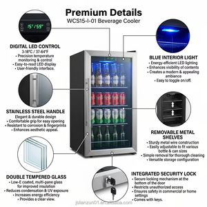 Frigorifero per Vini OEM con Compressore a Doppia Zona Integrato, 29 Bottiglie, in Acciaio Inox con Serratura e Porta Reversibile - Product Image 2