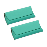 Étui à lunettes de soleil et à lunettes de vue en PVC souple blanc tendance avec logo personnalisé Marque XUZE