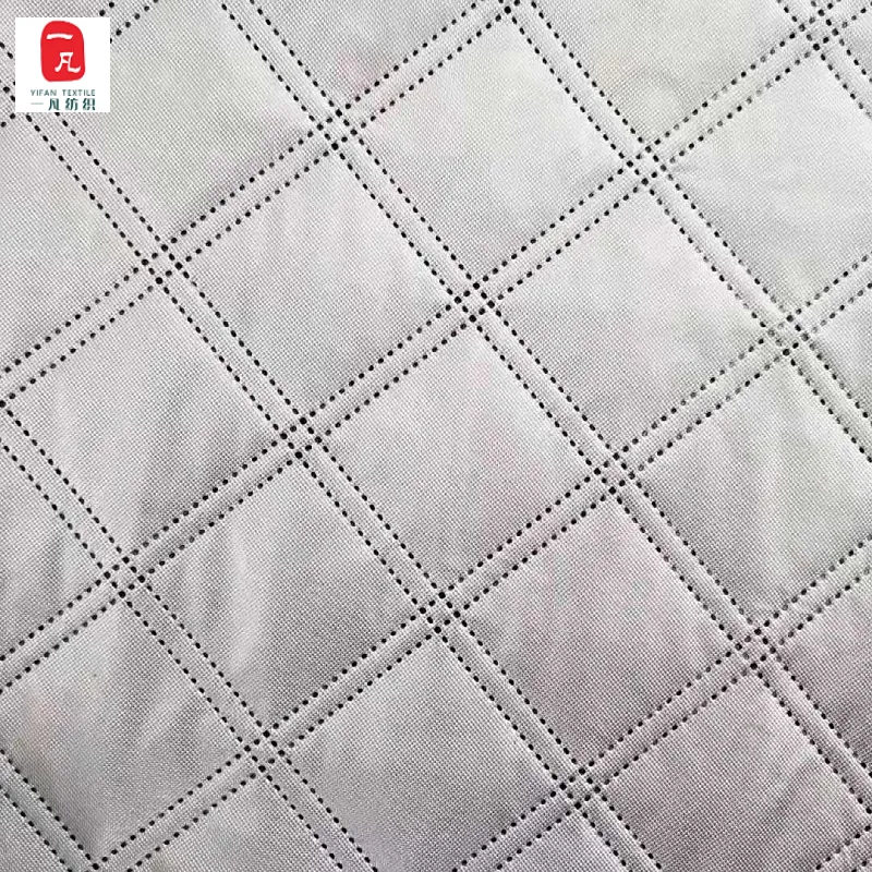 Aluminum film fabric, ultrasonic composite non-woven fabric, embossed cotton quilted fabric