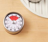 Edelstahl Mechanischer Wecker Timer mit Magnetfunktion Festzeitfunktion und Countdown Ohne Batterie