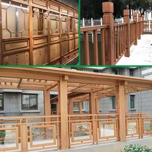 Peinture imitation bois Grain <span class=keywords><strong>de</strong></span> bois Métal Garde-corps Structure en acier Garde-corps Mur extérieur Revêtements à base d'eau Grain <span class=keywords><strong>de</strong></span> bois - Product Image 2