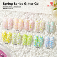 OEM/ODM Designer Spring Series Professional Nail Art UV Long Lasting Super Sparkly Glitter Gel Liquid Bottle
