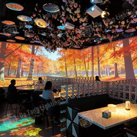 Système de projection immersive holographique 3D pour tables à thème avec expérience interactive pour les environnements de restaurant