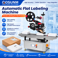 Applicateur automatique d'étiquettes pour produits plats, pour boîtes en carton, sachets et emballages