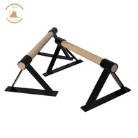 Barres de poussée en bois directes d'usine Parallettes de gymnastique en bois