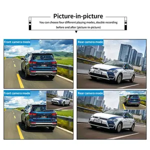 4 Zoll FHD Mini Dash Cam vorne hinten Dual Lens 1080P Car Recorder mit LCD Günstige MDVR - Product Image 3