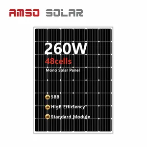 Meest Populaire 260 W Solarpanels Panel Solar 260 W Panelen Solar 260 W Zonnepaneel Voor Thuis Energie Systeem
