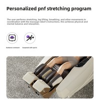 Fauteuil de massage électrique intelligent de luxe à double rail, entièrement automatique, pour usage domestique, avec fonction cabine spatiale et massage corporel complet