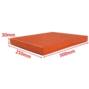 custom logo leather texture orange rectangular paper box for photo frame scarf shawl silk scarf gift packaging paper box