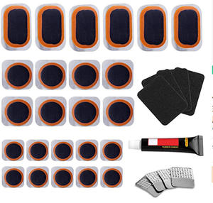 <span class=keywords><strong>Kit</strong></span> de Parches Fríos para <span class=keywords><strong>Bicicleta</strong></span> con Palanca de Neumáticos, Juego de Herramientas de Reparación Rápida de Neumáticos, Parches Fríos con Pegamento, Herramienta Combinada de Reparación para Bicicletas de Montaña y Carretera - Product Image 1