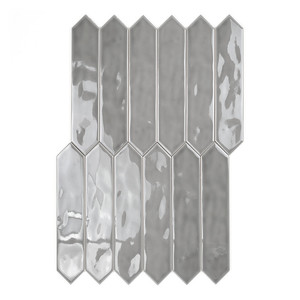 Piastrelle Grigie Picket 5x25 Cm Lucide con Bordi Irregolari Spessore 9 Mm - Product Image 1