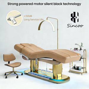 Luxury New Heated SPA Massage <b>Table</b> Height <b>Adjustable</b> Professional Beauty Massage Bed Overall Tilt Lash Facial Bed for SPA - Product Image 4