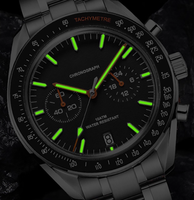 Montres de plongée en acier à quartz lumineuses, affichage 24 heures, modèles similaires, personnalisables en usine pour marque privée