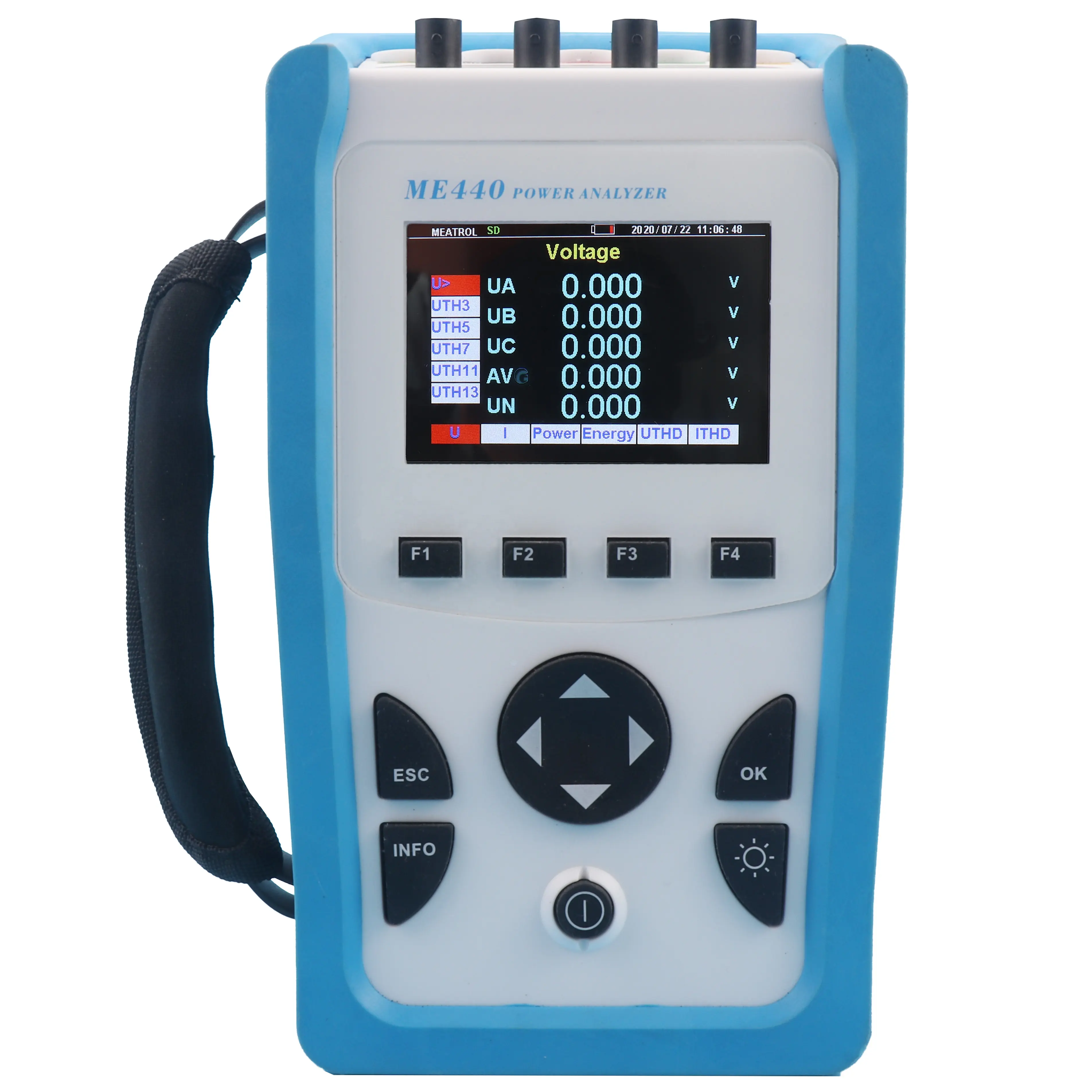 High quality energy monitor 3 Phase Multifunction Energy/ Power quality analyzer with 600V harmonic 51 times 4G gateway