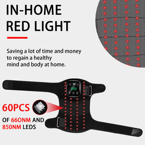 Sunsred 3-in-1 Pijat Getar Pemanas Inframerah Elektrik Tanpa Kabel 60pcs LED untuk Nyeri Bahu Siku Sendi Lutut - Product Image 3