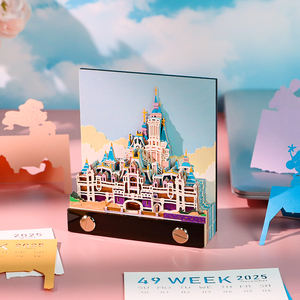 Ensemble cadeau <span class=keywords><strong>de</strong></span> papeterie Kawaii pour l'école bloc-notes 3D calendrier personnalisé 2025 bloc-notes Hary Potter Castle Panda Sticky Note Gift Items - Product Image 4