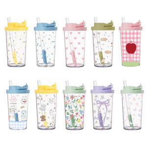 2025 nouveau 710ml Tritan paille tasse grands trous pour sucer perle lait thé <span class=keywords><strong>gobelet</strong></span> haute qualité rétractable paille eau <span class=keywords><strong>gobelet</strong></span> - Product Image 2