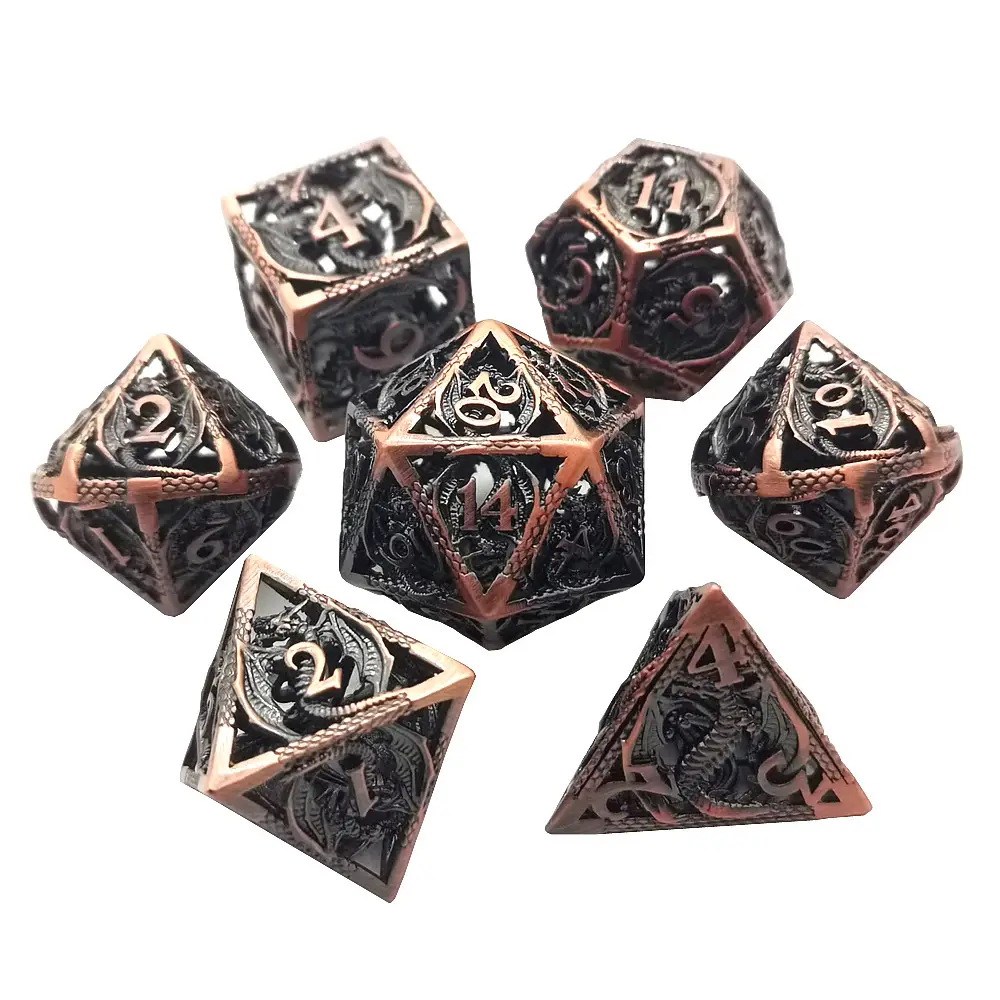 New desgin Dungeons and Dragons 7pcs Per Set Board Game Dice Pixels The Rechargeable Electronic LED Dice