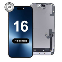 Écran OLED de remplacement pour iPhone 16, assemblage complet d'écran tactile, pièces de rechange pour téléphone portable, pièces de réparation d'écran LCD complet