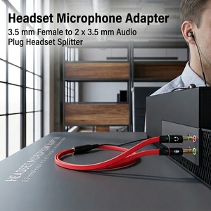 <span class=keywords><strong>Adaptador</strong></span> Divisor de Audio Cantell, Conector Hembra de <span class=keywords><strong>3.5</strong></span> mm a <span class=keywords><strong>Doble</strong></span> Conector <span class=keywords><strong>Jack</strong></span> de <span class=keywords><strong>3.5</strong></span> mm, <span class=keywords><strong>Adaptador</strong></span> para Auriculares y Micrófono, Cable Divisor de Audio - Product Image 2